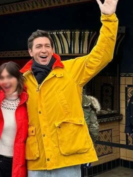 Cat Person 2023 Nicholas Braun Yellow Jacket