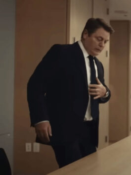 Dumb Money 2023 Nick Offerman Black Blazer