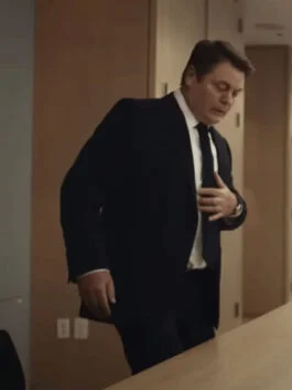 Dumb Money 2023 Nick Offerman Black Blazer