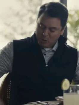 Dumb Money 2023 Nick Offerman Black Vest