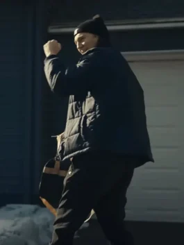 Alternative view of Dumb Money 2023 Paul Dano Blue Jacket