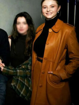Eileen 2023 Thomasin McKenzie Brown Coat
