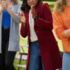 Fourth Down And Love Kalyn Miles Maroon Coat