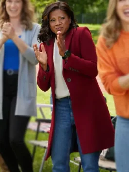 Fourth Down And Love Kalyn Miles Maroon Coat