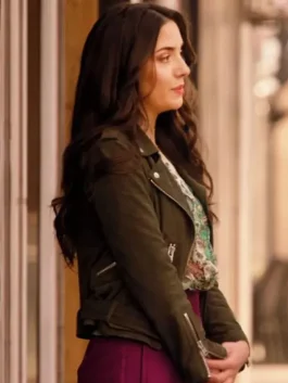 Luckless In Love 2023 Paniz Zade Green Jacket side pose