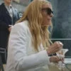 Mafia Mamma Toni Collette White Blazer