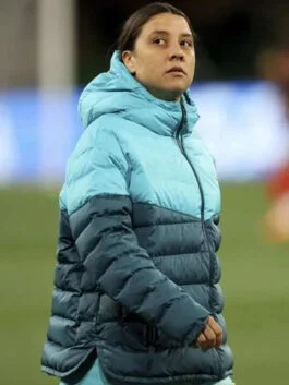 Matildas 2023 Samantha Kerr Blue Puffer Jacket