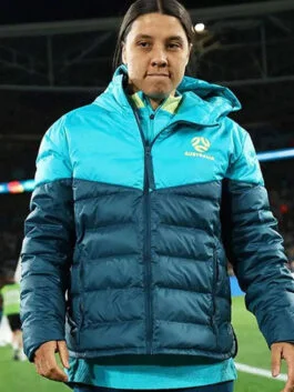 Matildas 2023 Samantha Kerr Blue Puffer Jacket