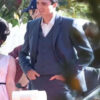 Priscilla 2023 Jacob Elordi Blue Blazer