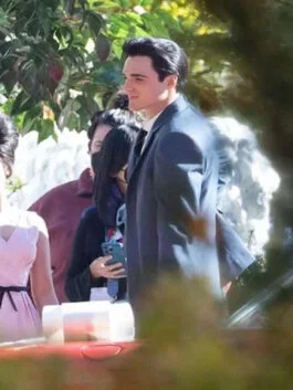 Priscilla 2023 Jacob Elordi Blue Blazer