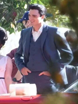 Priscilla 2023 Jacob Elordi Blue Blazer