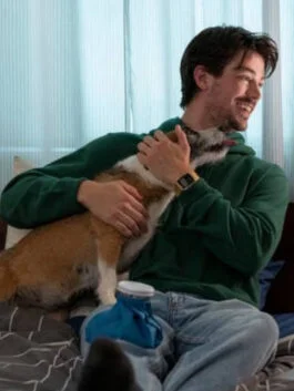 Puppy Love Grant Gustin Green Hoodie
