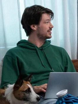 Puppy Love Grant Gustin Green Hoodie