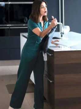 Puppy Love Lucy Hale Green Jumpsuit