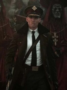 Rebel Moon 2023 Ed Skrein Green Coat