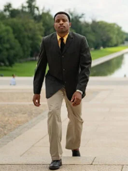 Rustin Aml Ameen Black Blazer