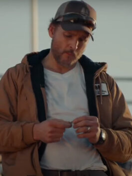 Saturn Bowling Peter Facinelli Brown Jacket