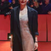 She Came To Me 2023 Christiane Paul Black Coat