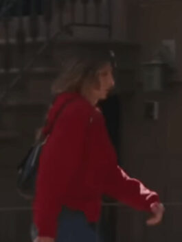 She Came To Me 2023 Marisa Tomei Red Hoodie