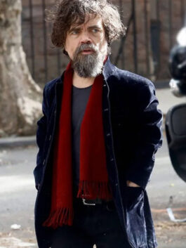 She Came To Me 2023 Peter Dinklage Blue Coat