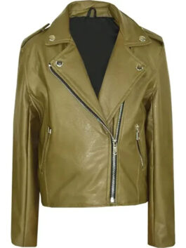 Shortcomings 2023 Sherry Cola Leather Jacket