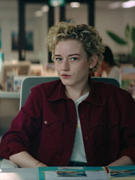 The Royal Hotel Julia Garner Red Jacket