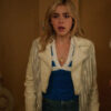 Totally Killer 2023 Kiernan Shipka White Jacket