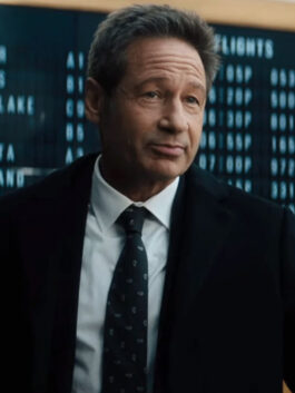 What Happens Later 2023 David Duchovny Black Blazer