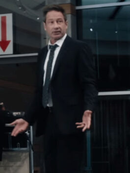 What Happens Later 2023 David Duchovny Black Blazer