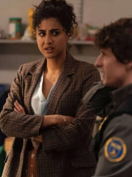 Animal Control Emily Price Plaid Blazer