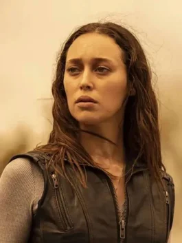 Fear The Walking Dead Alicia Clark Leather Vest side pose