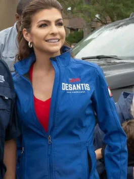 First Lady of Florida Casey Desantis Blue Jacket