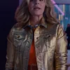 Glamorous 2023 Kim Cattrall Golden Jacket