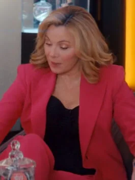 Glamorous 2023 Kim Cattrall Pink Blazer