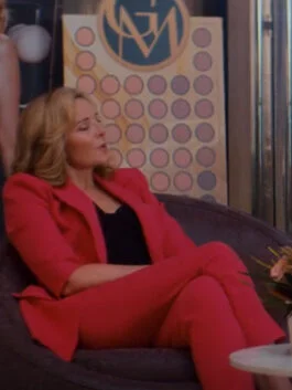 Glamorous 2023 Kim Cattrall Pink Blazer