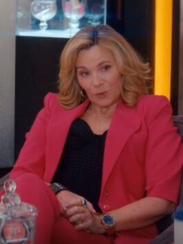 Glamorous 2023 Kim Cattrall Pink Blazer