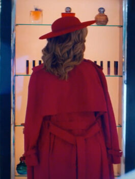 Glamorous 2023 Kim Cattrall Pink Trench Coat