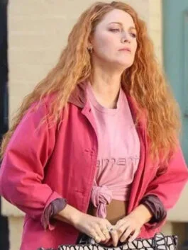 It Ends With Us 2024 Blake Lively Pink Jacket