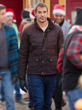 Navigating Christmas Stephen Huszar Puffer Jacket