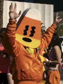 Obliterated Orange Bomber Jacket