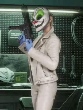 Payday 3 Pearl White Leather Jacket