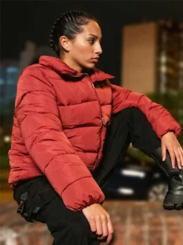 Sky High Rosa Red Puffer Jacket