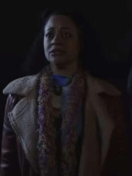 The Puppetman Angel Prater Shearling Brown Jacket