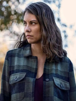The Walking Dead Maggie Rhee Cheked Jacket