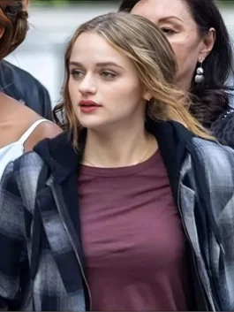 Joey King A Family Affair 2024 Plaid Hoodie