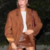 Hailey Bieber Brown Blazer