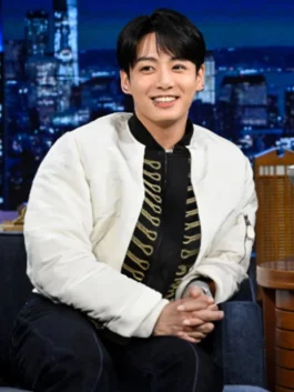 Jungkook Standing Next To You White Jacket front