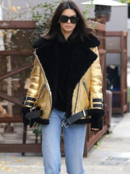 Kendall Jenner Shearling Jacket