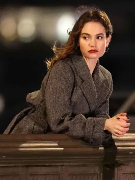 What’s Love Got To Do With It Lily James Coat side pose