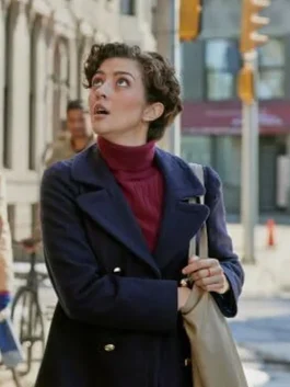 Sealed With A List Katie Findlay Peacoat side pose
